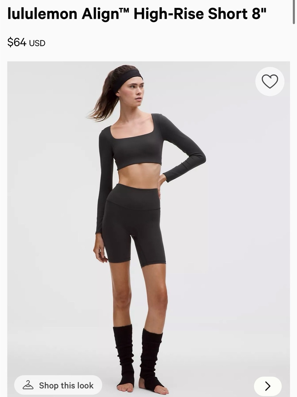 Lululemon Align High-Rise shorts